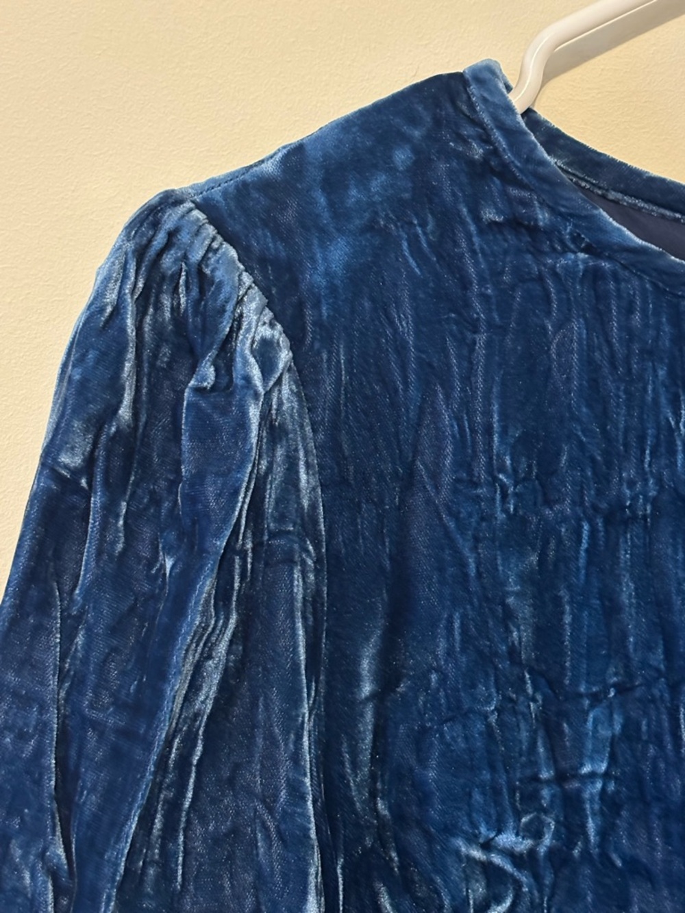 Shoshanna Midnight Blue Crushed Velvet Mini Dress - Picture 6 of 10